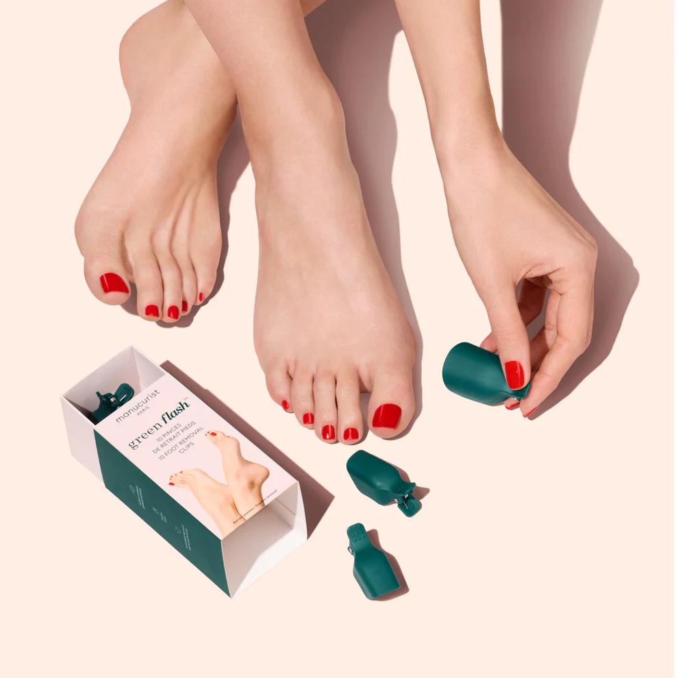 5 pinces de retrait vernis green flash