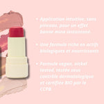Claims marketing du Blush en stick Twist & Go Purobio