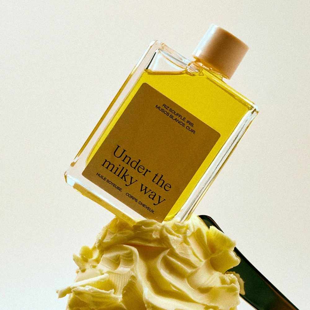 packaging de l'Huile soyeuse Under the milky way Refeel Naturals