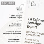 La sécurité de la crème anti-âge Novexpert