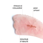 bénéfices du gua sha corne à dents en quartz rose