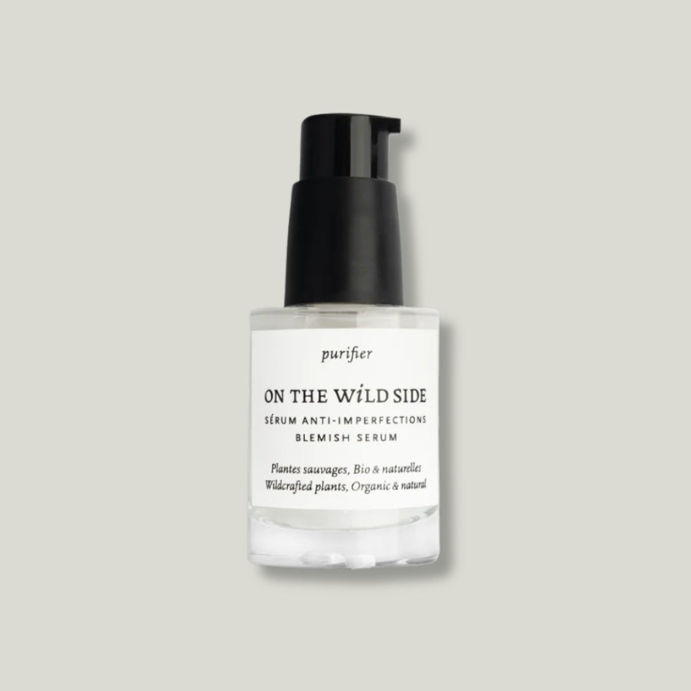 Le packaging du sérum anti-imperfections On The Wild Side