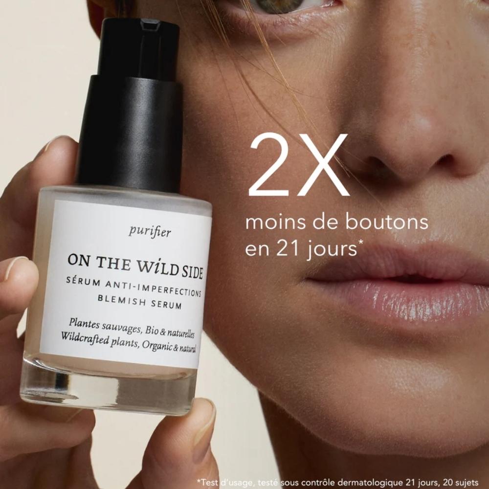 Les résultats du sérum anti-imperfections On The Wild Side