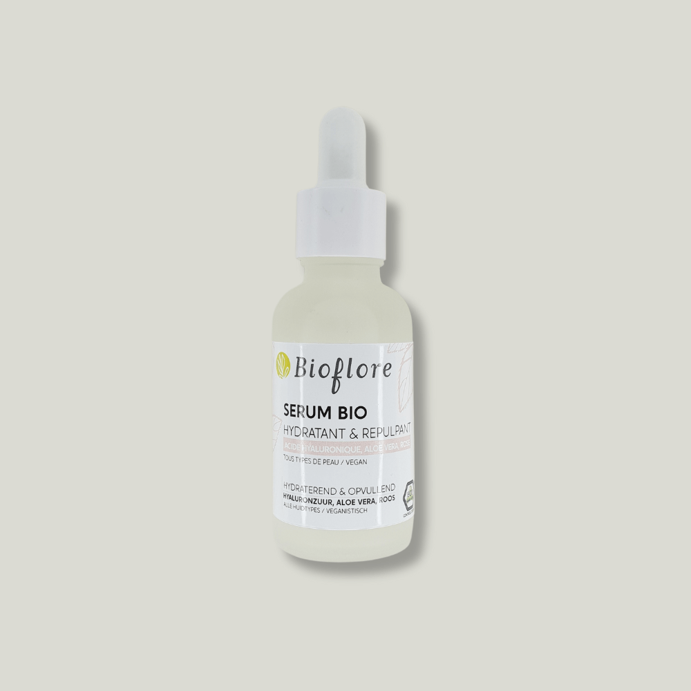 pack shot serum bio hydratant et repulpant bioflore visage