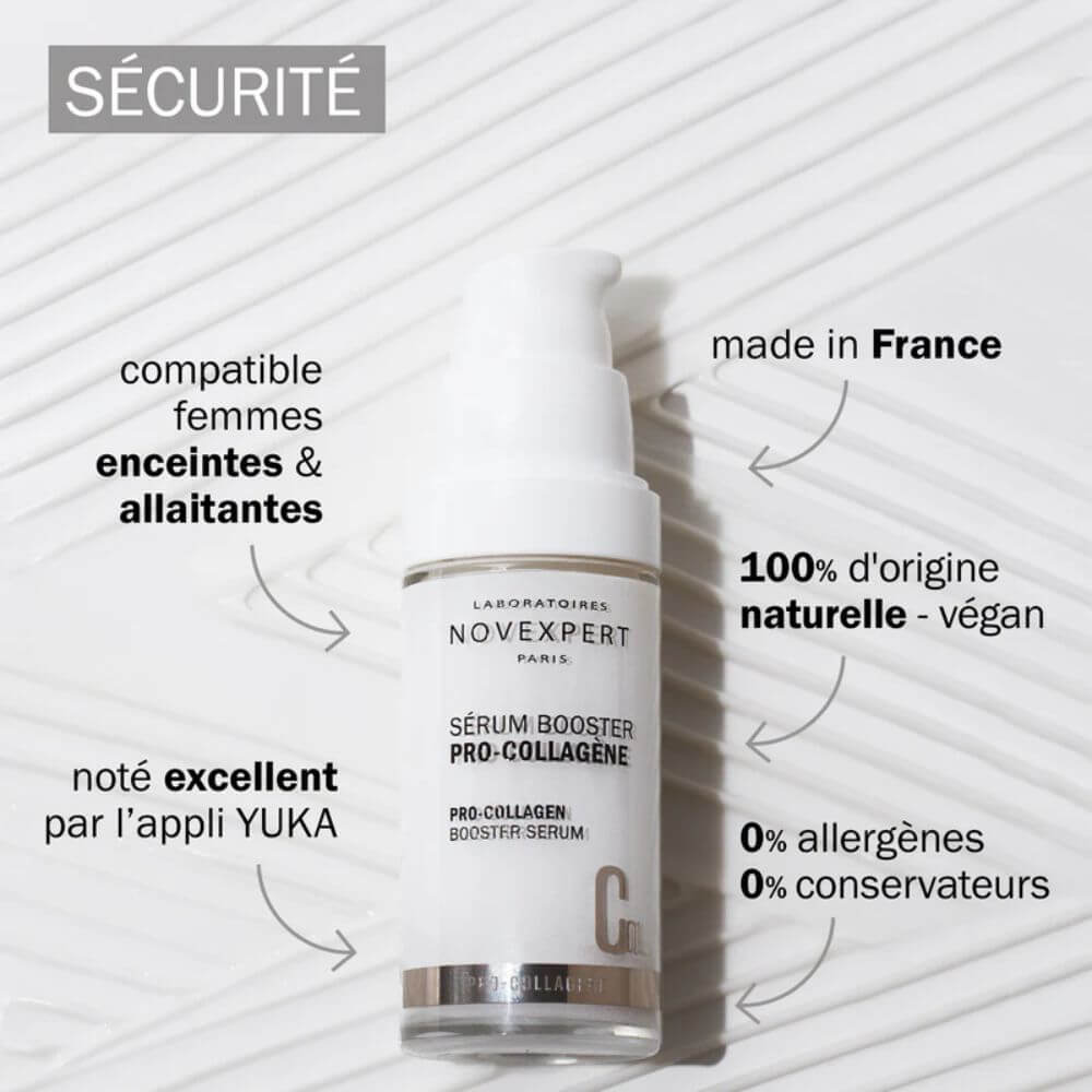 Sérum Booster Pro-Collagène Novexpert Claims sécurité