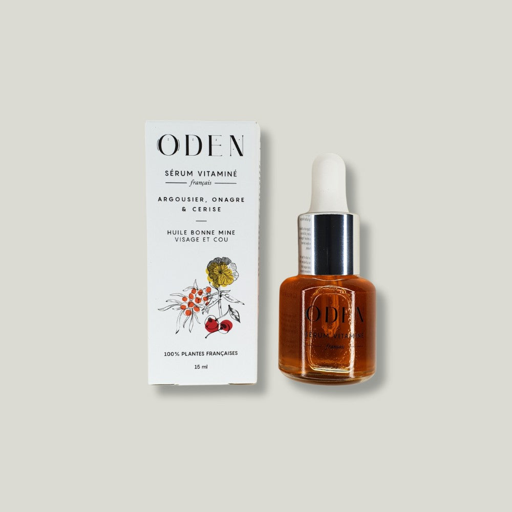 pack shot serum vitamine oden visage