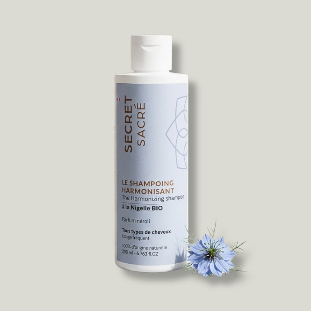 pack shot shampoing douceur pure nigelle et neroli harmonisant