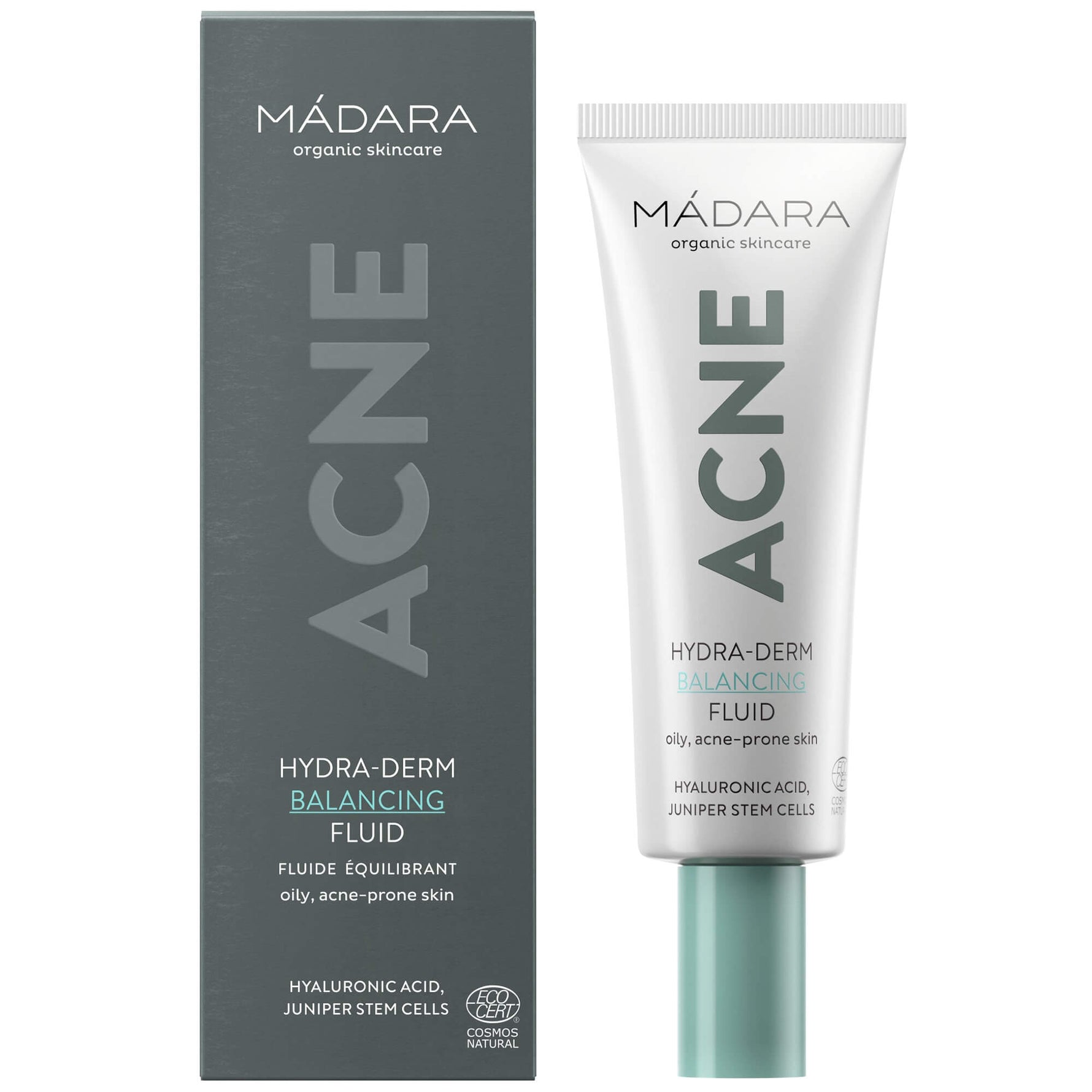 packaging fluide equilibrant acne madara