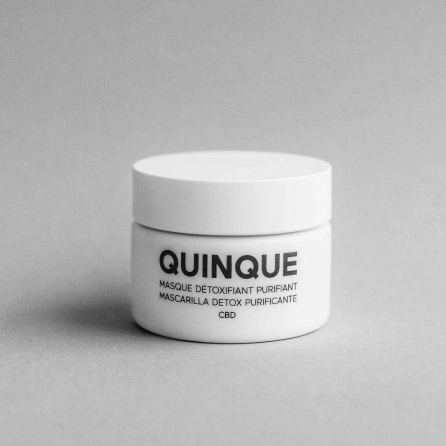 packaging masque purifiant cbd quinque skincare