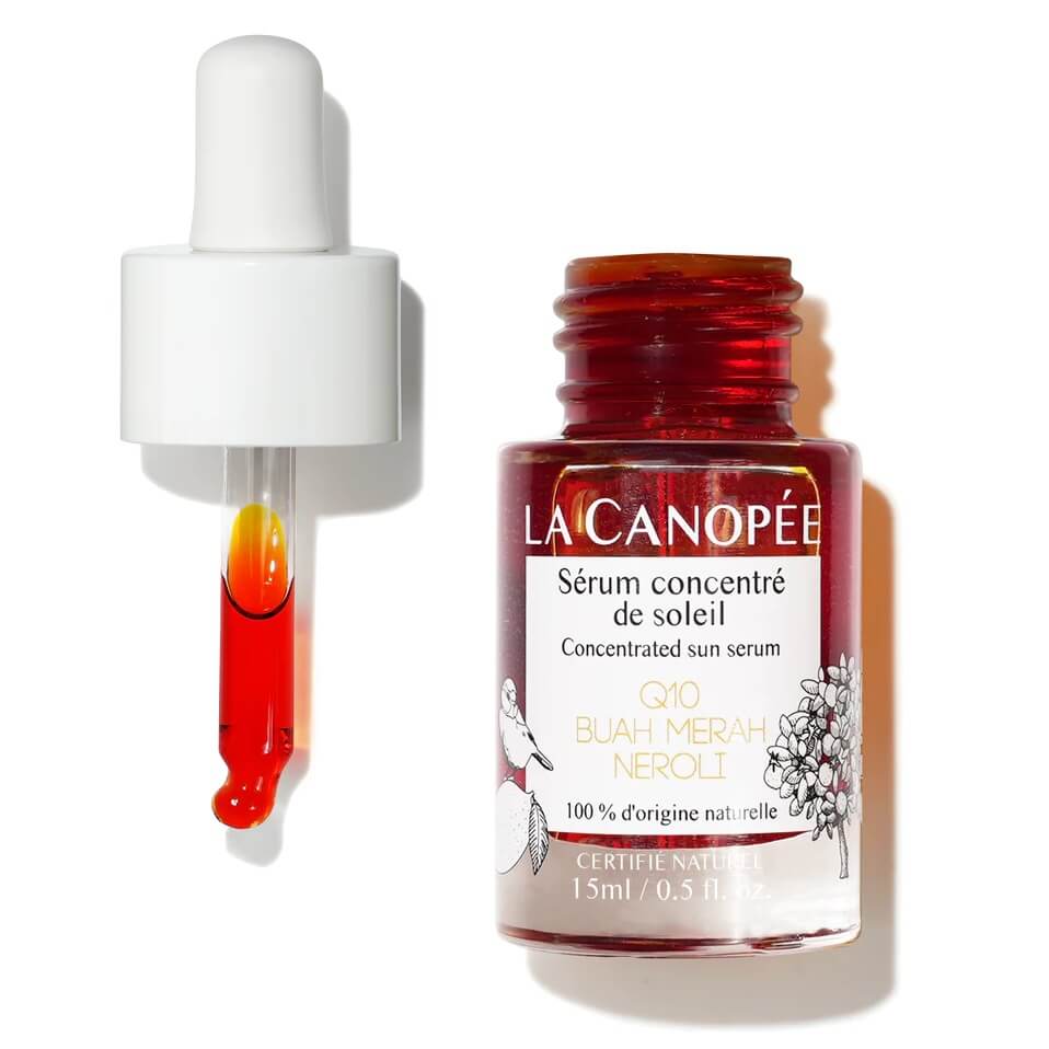 flacon pipette en verre serum concentre de soleil la canopee