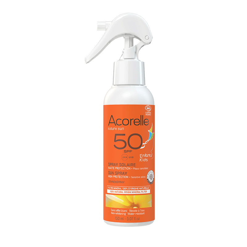 packaging spray solaire enfants SPF50