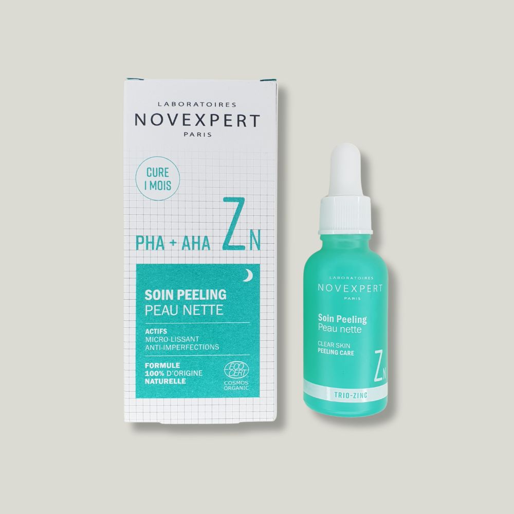 pack shot soin peeling peau nette novexpert