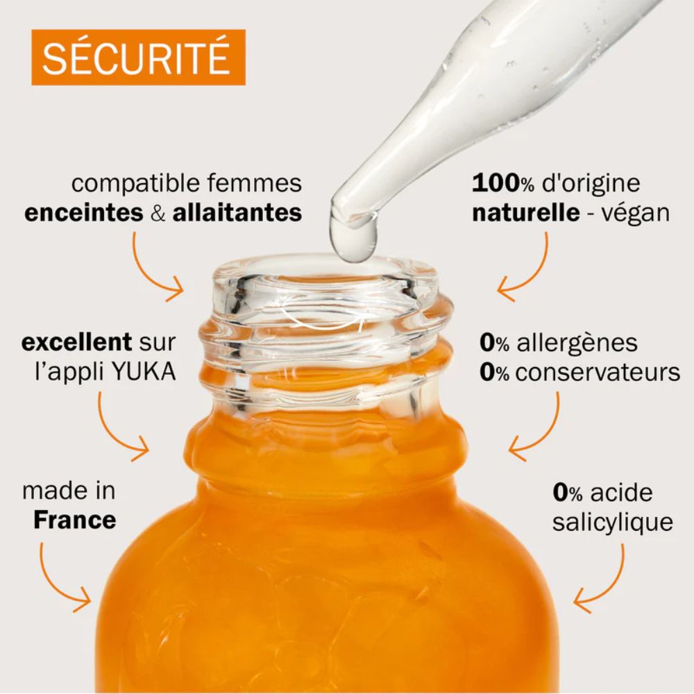 labels du soin peeling à la vitamine C Novexpert