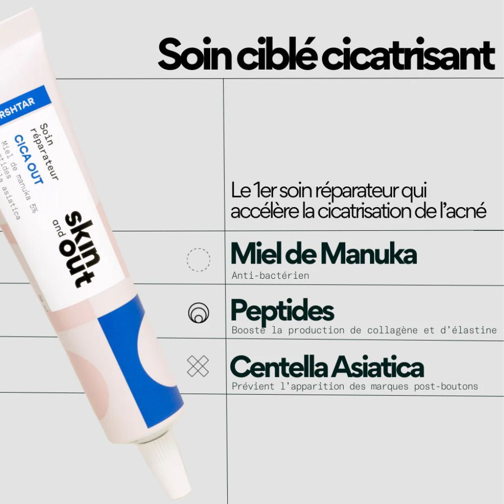 Ingrédient du Soin Réparateur Cica OUT Skin and Out