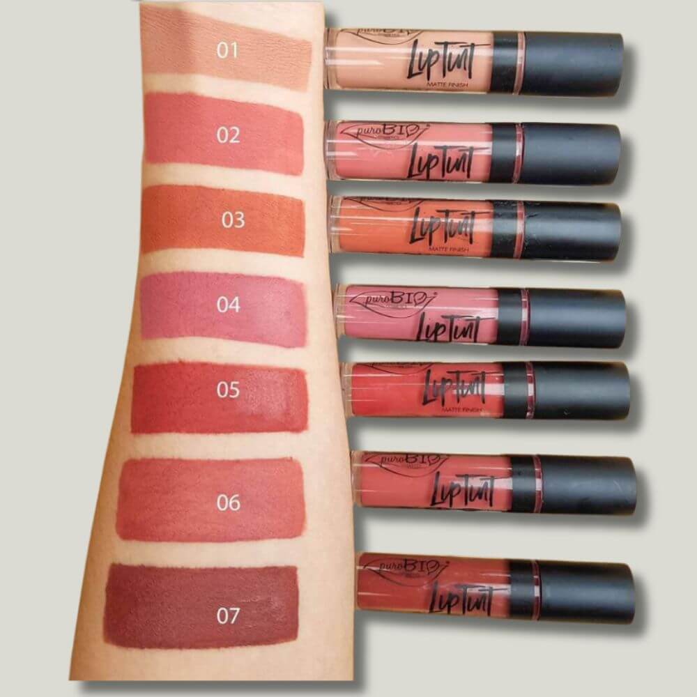 swatch liptint purobio sur l'avant bras