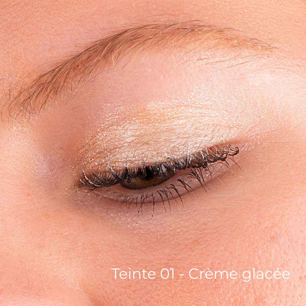 Teinte crème glacée portée Fard à paupière La crique