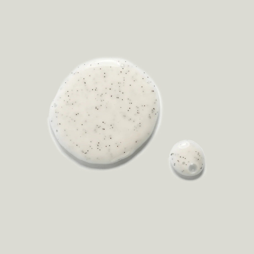 texture avec grains lait douceur vanille nettoyant la canopee