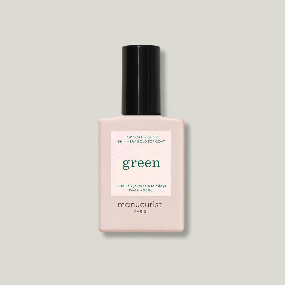 Top coat pailleté Irisié or et argent manucurist