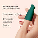 pinces retrait manucurist depose sur les doigts demonstration
