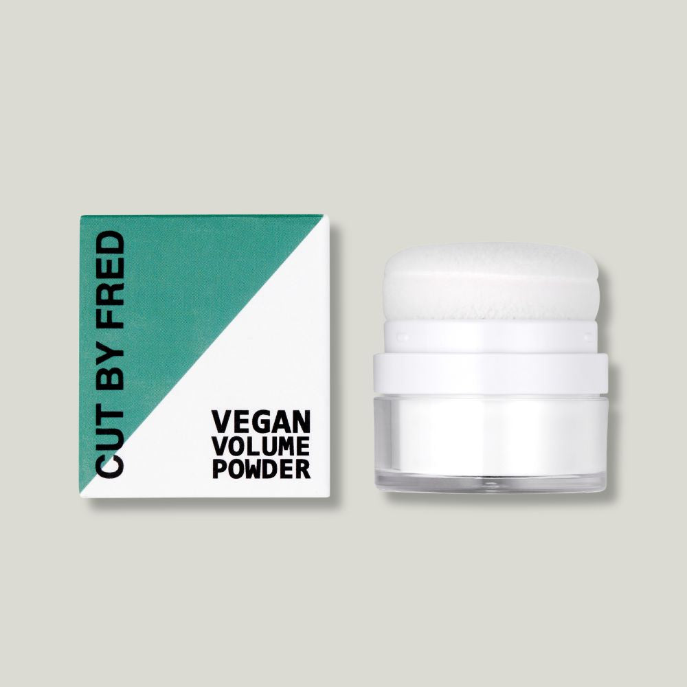 pack shot vegan volume powder cut by fred