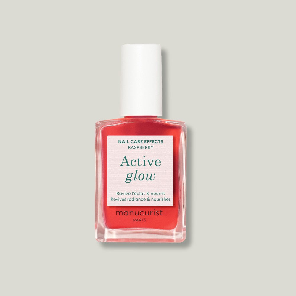 pack shot vernis soin active glow manucurist green