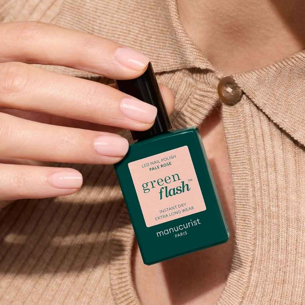 vernis green flash couleur pale rose Manucurist