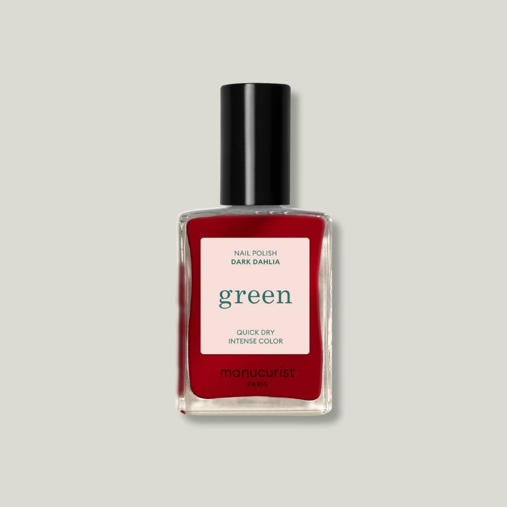 Vernis green manucurist couleur dark dahlia rouge foncé