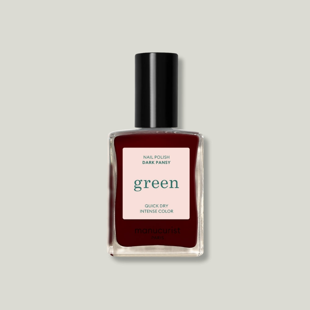 Vernis green manucurist couleur dak pansy rouge foncé