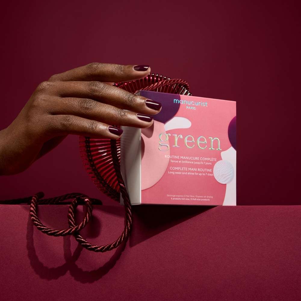 Vernis et coffret cadeau manucure green Manucurist